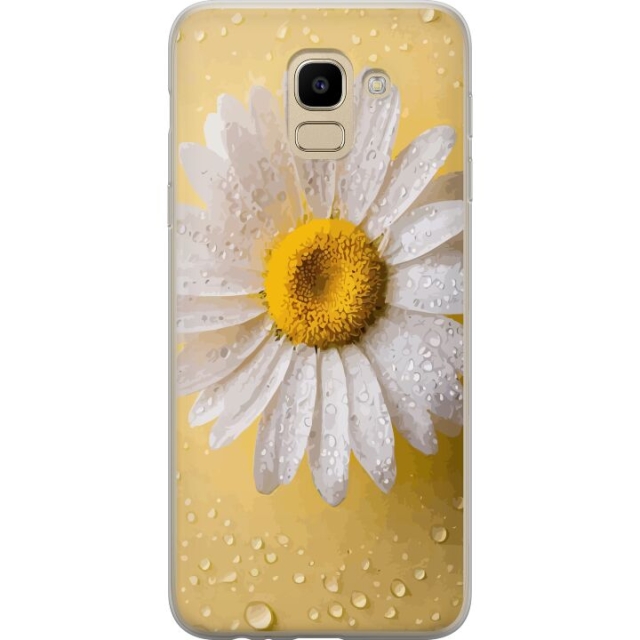 Mobilcover til Samsung Galaxy J6 med Porcelænsblomst motiv