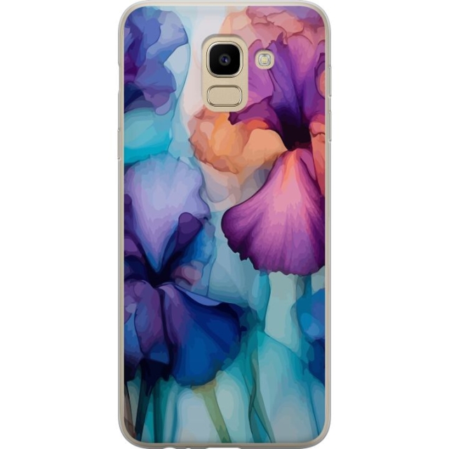 Mobilcover til Samsung Galaxy J6 med Magiske blomster motiv