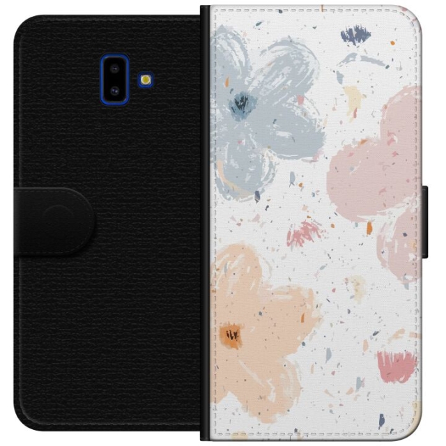 Tegnebogsetui til Samsung Galaxy J6+ med Blomster motiv