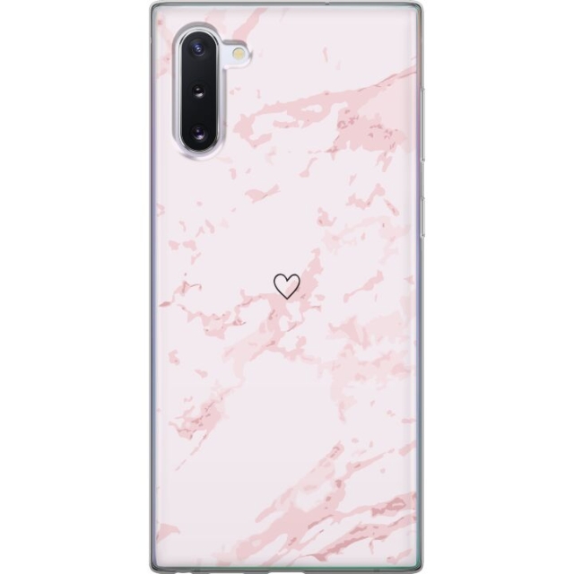 Mobilcover til Samsung Galaxy Note10 med Rosa Hjerte motiv