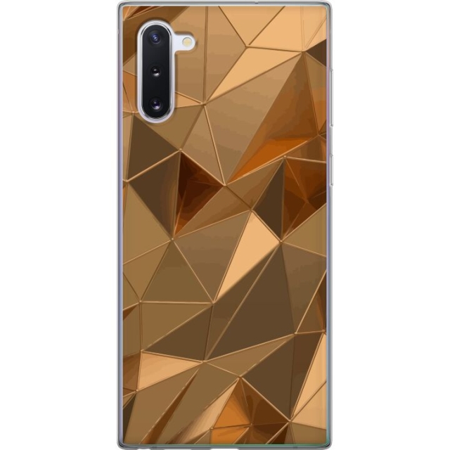 Mobilcover til Samsung Galaxy Note10 med 3D Guld motiv