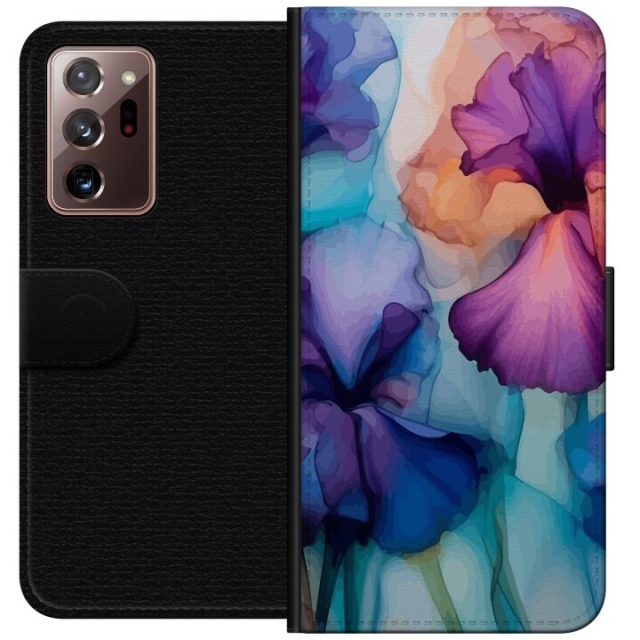 Tegnebogsetui til Samsung Galaxy Note20 Ultra med Magiske blomster motiv