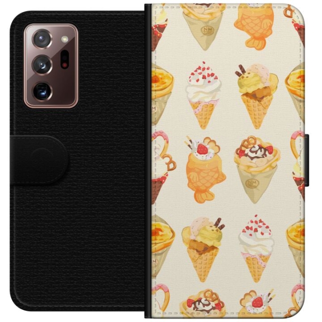 Tegnebogsetui til Samsung Galaxy Note20 Ultra med Glasagtigt motiv