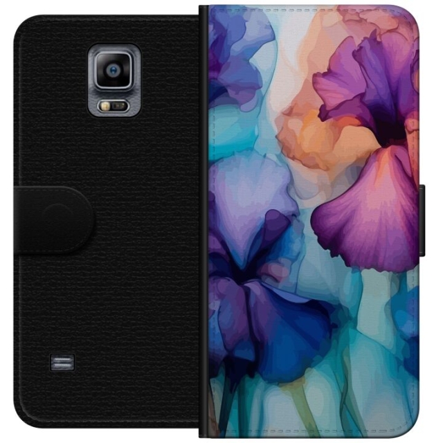 Tegnebogsetui til Samsung Galaxy Note 4 med Magiske blomster motiv