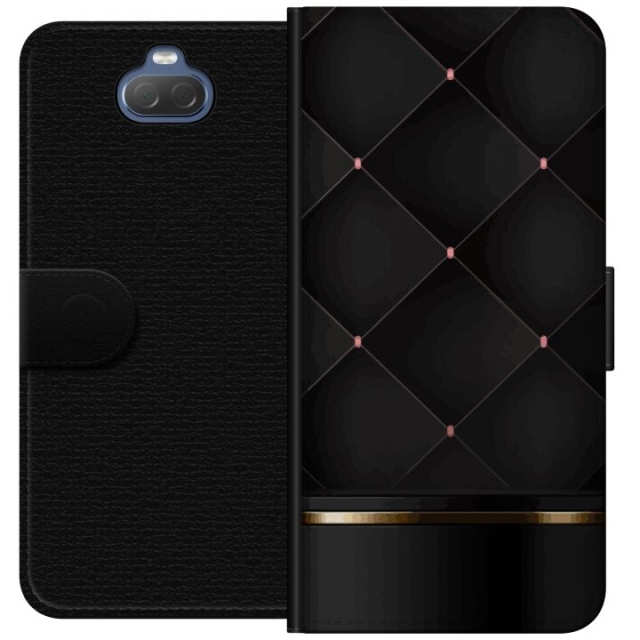 Tegnebogsetui til Sony Xperia 10 med Luksuslinje motiv