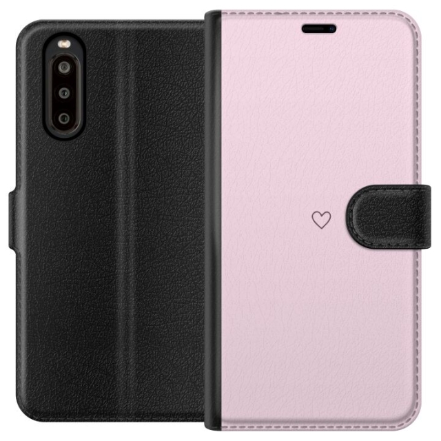 Tegnebogsetui til Sony Xperia 10 II med Hjerte motiv