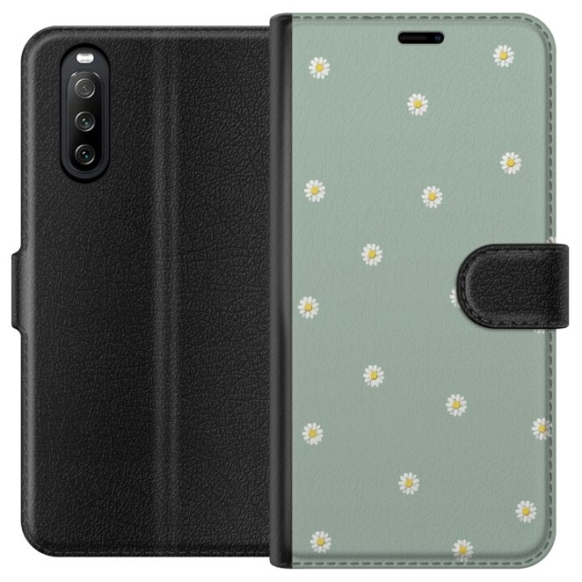 Tegnebogsetui til Sony Xperia 10 III med Præstekrave motiv