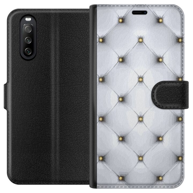 Tegnebogsetui til Sony Xperia 10 III med Luksuriøst motiv