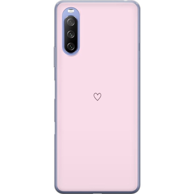 Mobilcover til Sony Xperia 10 III Lite med Hjerte motiv