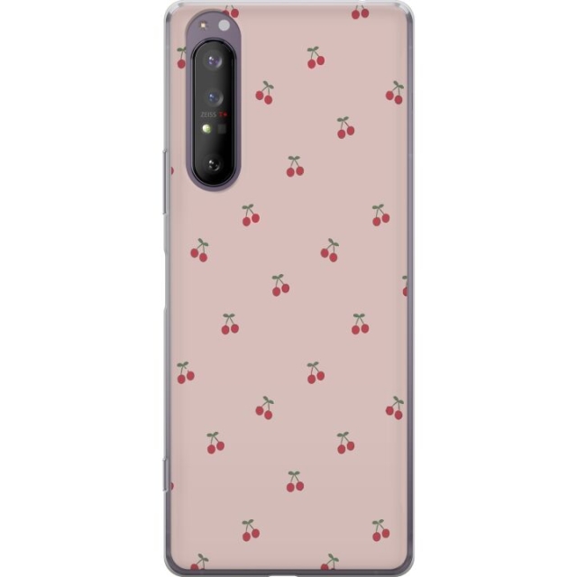 Mobilcover til Sony Xperia 1 II med Kirsebær motiv