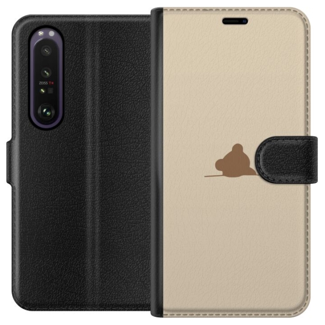 Tegnebogsetui til Sony Xperia 1 III med Nalle motiv