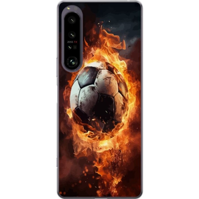 Mobilcover til Sony Xperia 1 IV med Fodbold motiv