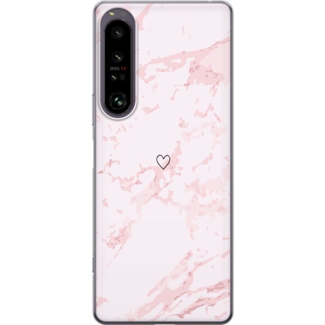 Mobilcover til Sony Xperia 1 IV med Rosa Hjerte motiv