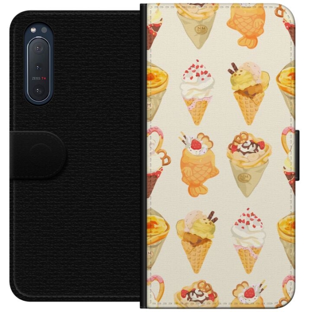 Tegnebogsetui til Sony Xperia 5 II med Glasagtigt motiv