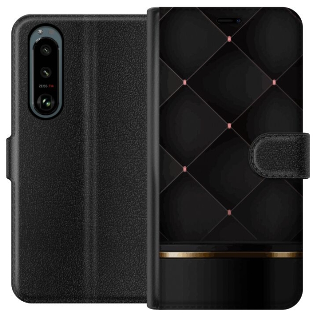 Tegnebogsetui til Sony Xperia 5 III med Luksuslinje motiv