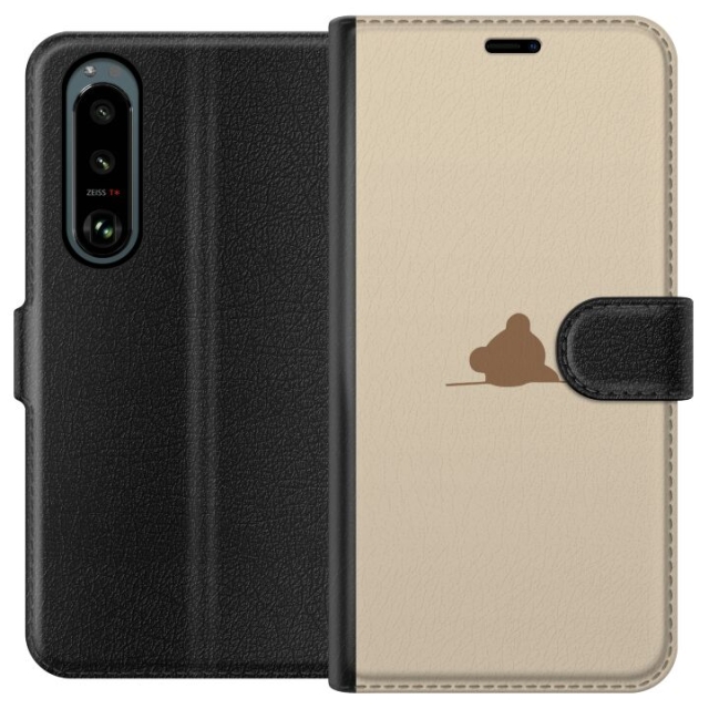 Tegnebogsetui til Sony Xperia 5 III med Nalle motiv