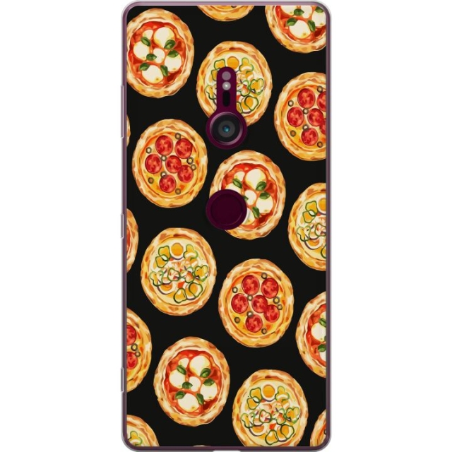 Mobilcover til Sony Xperia XZ3 med Pizza motiv