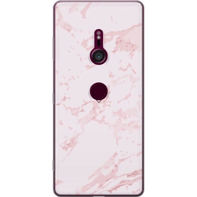 Mobilcover til Sony Xperia XZ3 med Rosa Hjerte motiv