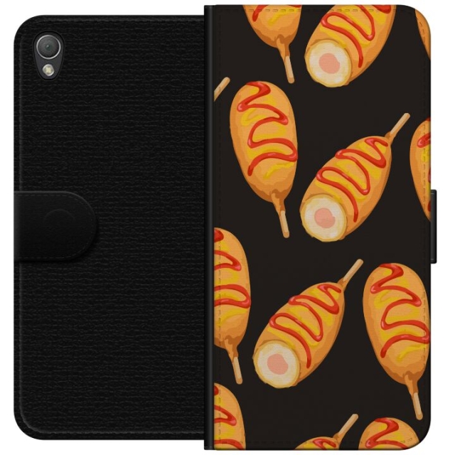 Tegnebogsetui til Sony Xperia Z3 med Kyllingedrumstick motiv