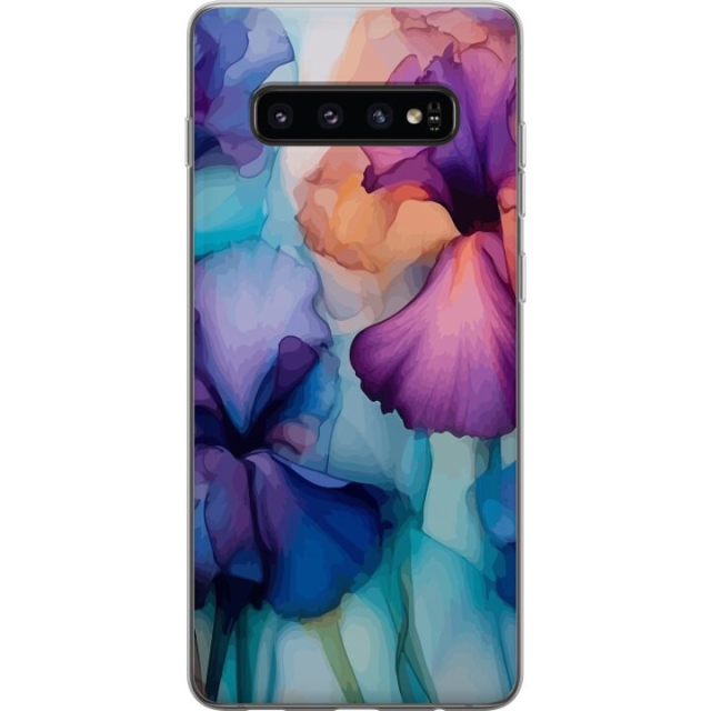 Mobilcover til Samsung Galaxy S10 med Magiske blomster motiv
