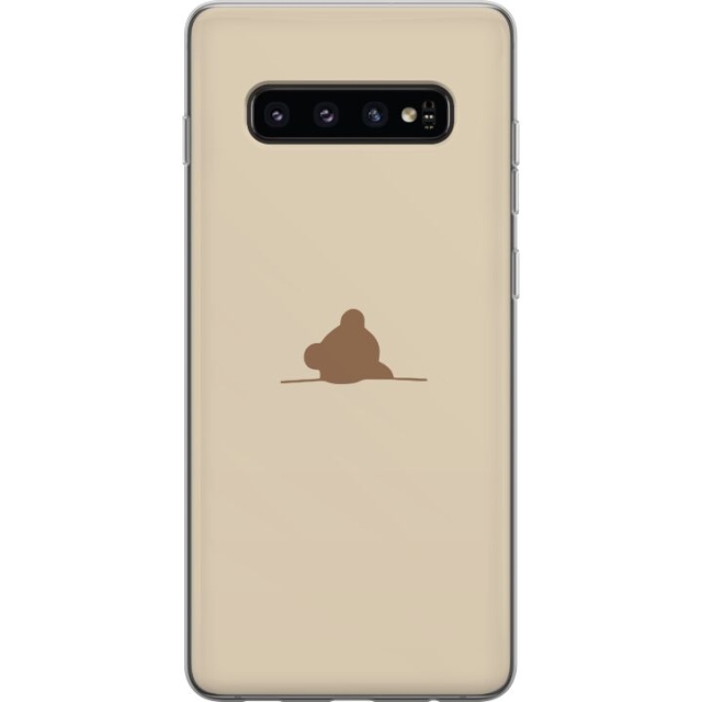 Mobilcover til Samsung Galaxy S10 med Nalle motiv