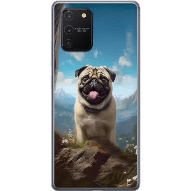 Mobilcover til Samsung Galaxy S10 Lite med Glad Hund motiv