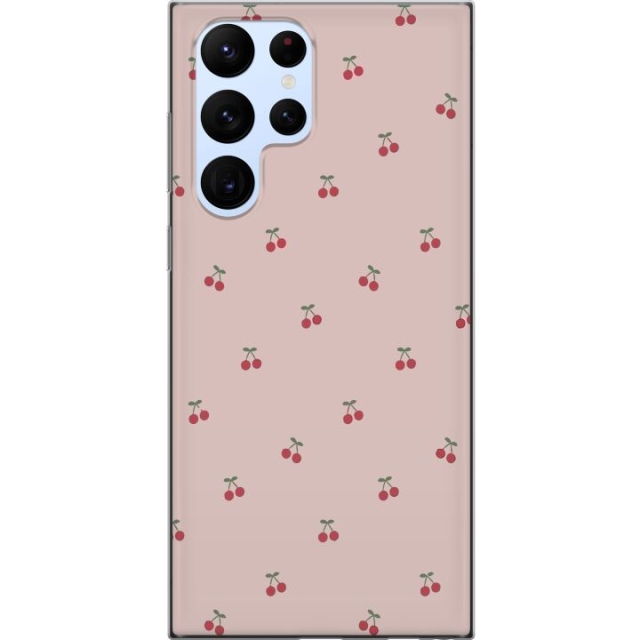 Mobilcover til Samsung Galaxy S22 Ultra 5G med Kirsebær motiv