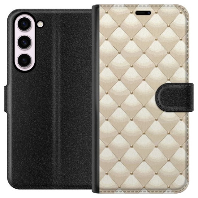 Tegnebogsetui til Samsung Galaxy S23+ med Guldglans motiv