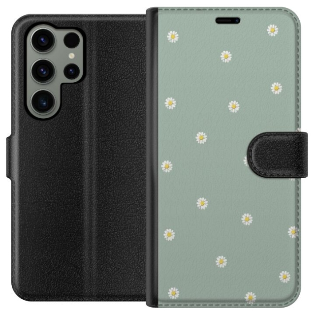 Tegnebogsetui til Samsung Galaxy S23 Ultra med Præstekrave motiv