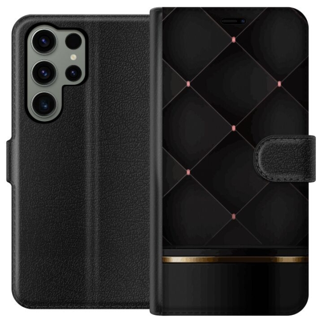 Tegnebogsetui til Samsung Galaxy S23 Ultra med Luksuslinje motiv