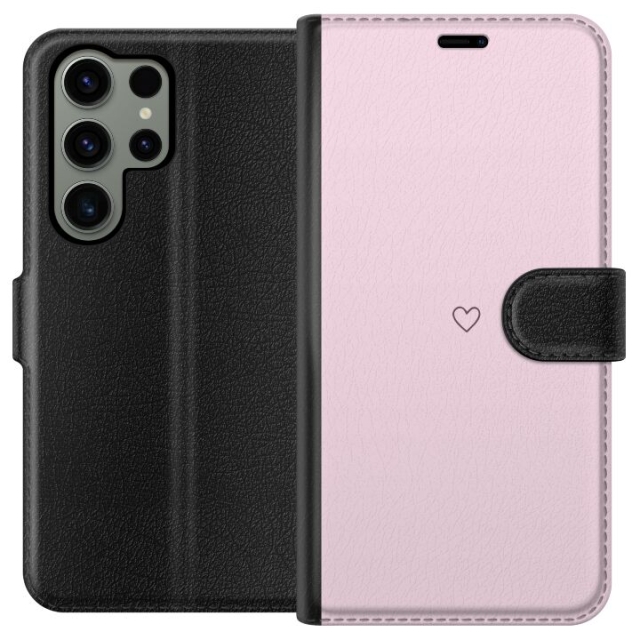 Tegnebogsetui til Samsung Galaxy S23 Ultra med Hjerte motiv