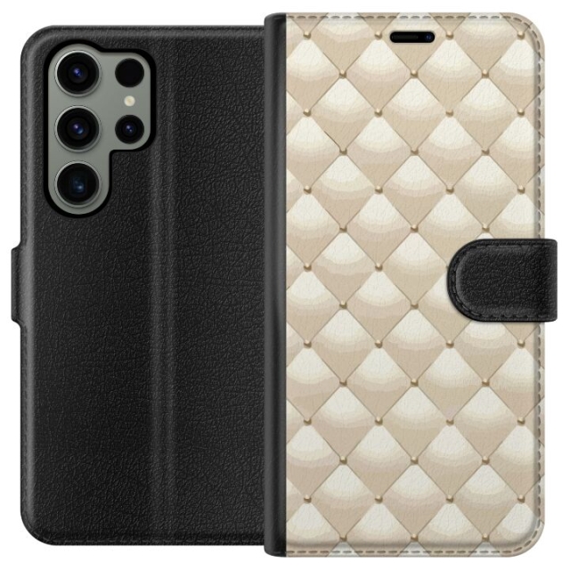 Tegnebogsetui til Samsung Galaxy S23 Ultra med Guldglans motiv