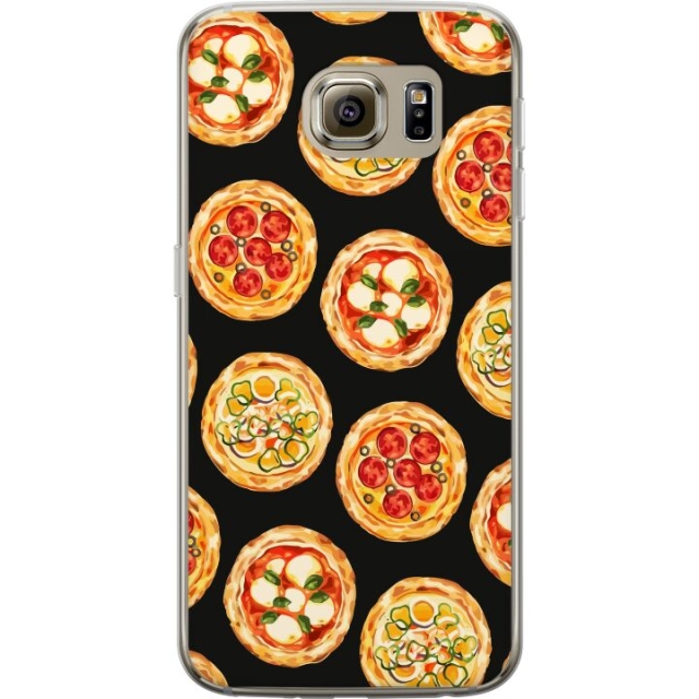 Mobilcover til Samsung Galaxy S6 med Pizza motiv