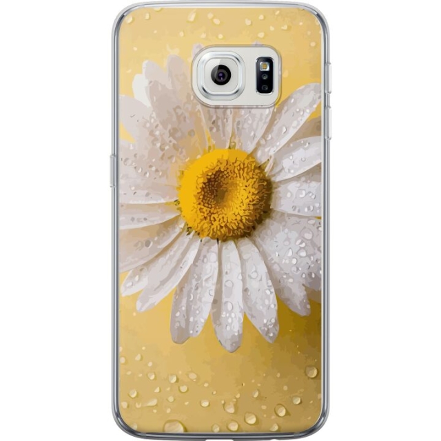 Mobilcover til Samsung Galaxy S6 edge med Porcelænsblomst motiv