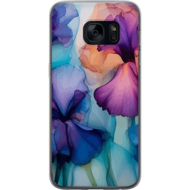 Mobilcover til Samsung Galaxy S7 med Magiske blomster motiv