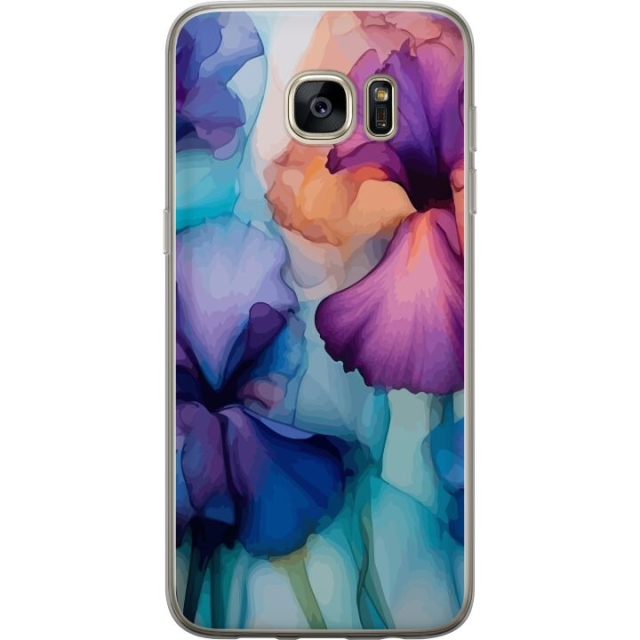 Mobilcover til Samsung Galaxy S7 edge med Magiske blomster motiv