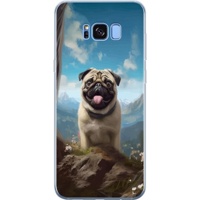Mobilcover til Samsung Galaxy S8 med Glad Hund motiv