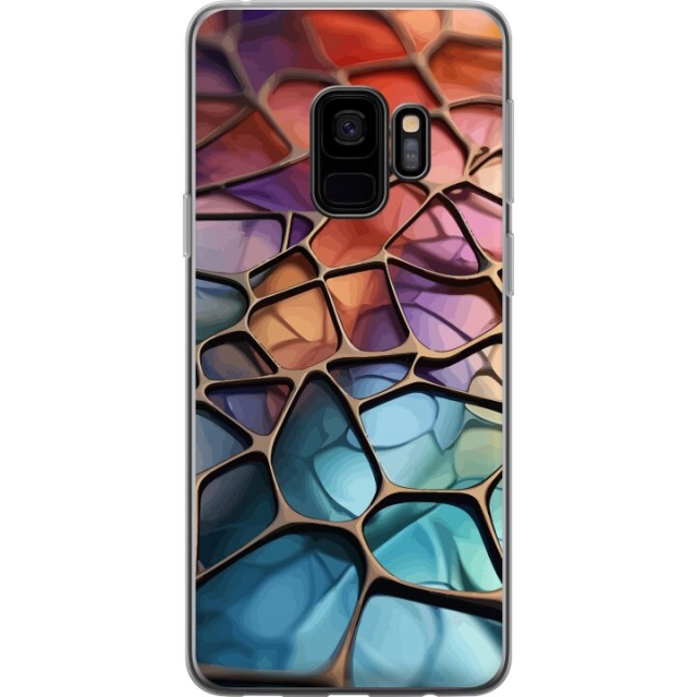 Mobilcover til Samsung Galaxy S9 med Metallict mønster motiv