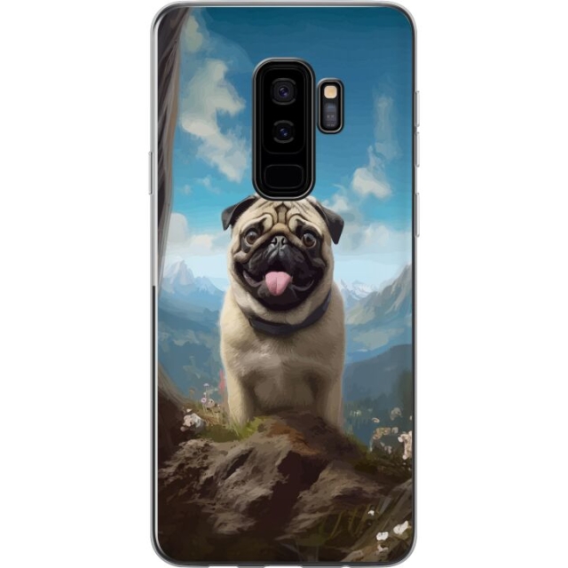 Mobilcover til Samsung Galaxy S9+ med Glad Hund motiv