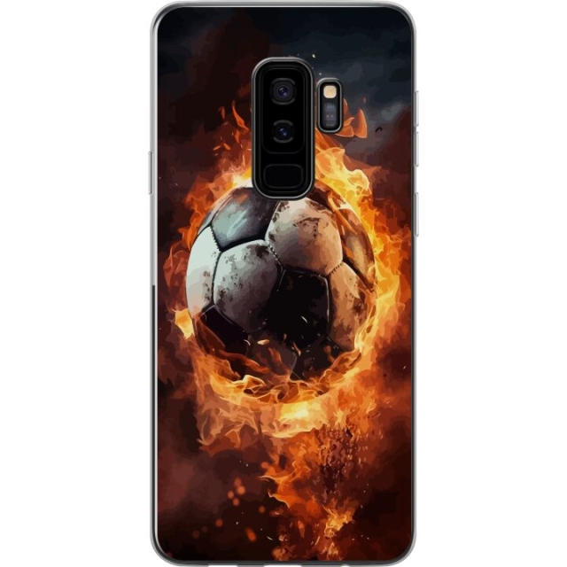 Mobilcover til Samsung Galaxy S9+ med Fodbold motiv