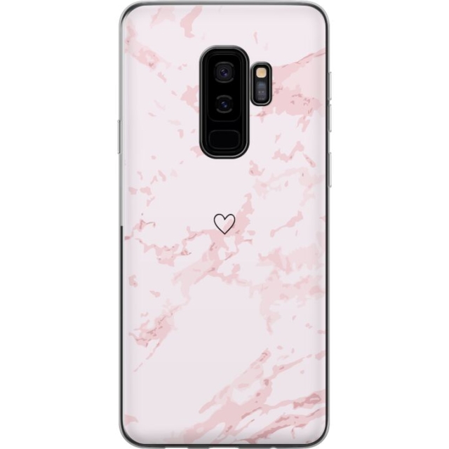 Mobilcover til Samsung Galaxy S9+ med Rosa Hjerte motiv