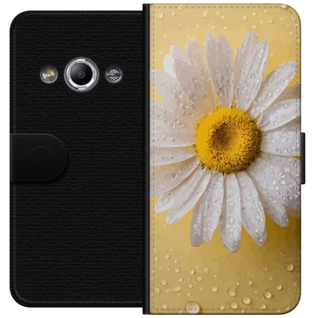 Tegnebogsetui til Samsung Galaxy Xcover 3 med Porcelænsblomst motiv