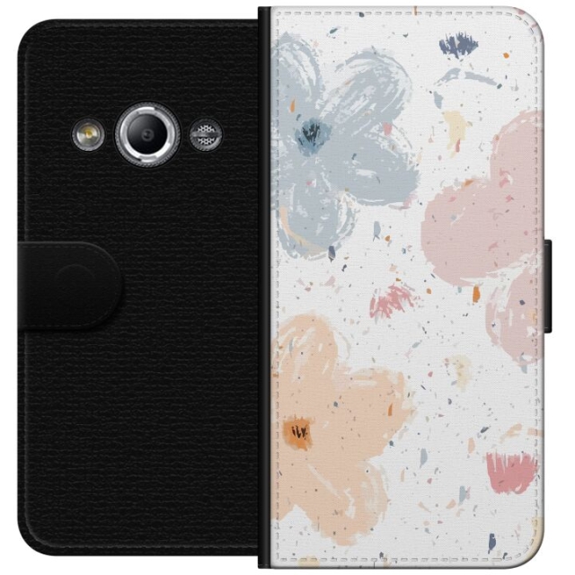 Tegnebogsetui til Samsung Galaxy Xcover 3 med Blomster motiv