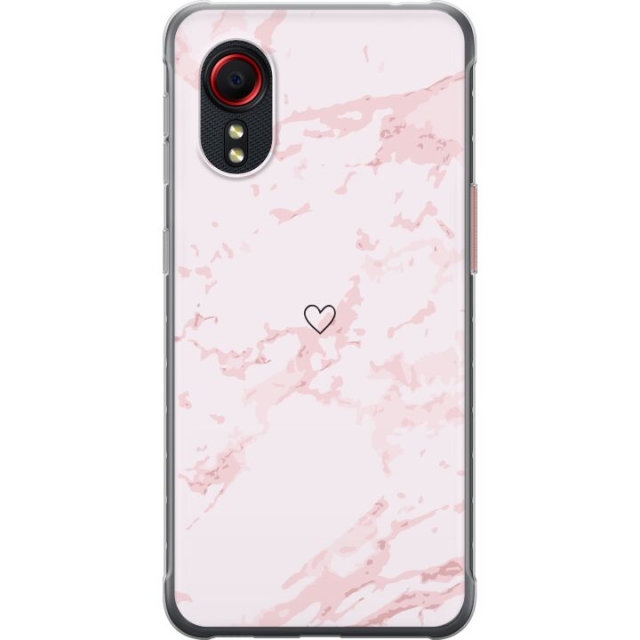 Mobilcover til Samsung Galaxy Xcover 5 med Rosa Hjerte motiv