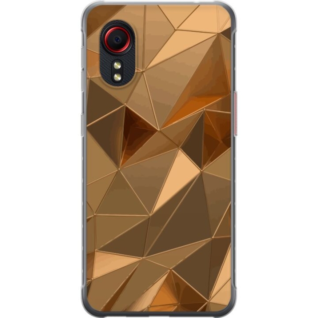 Mobilcover til Samsung Galaxy Xcover 5 med 3D Guld motiv