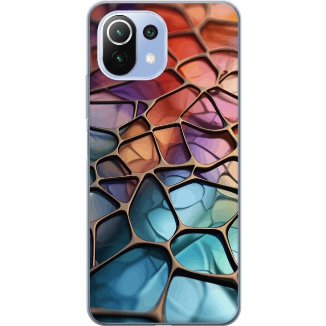 Mobilcover til Xiaomi 11 Lite 5G NE med Metallict mønster motiv