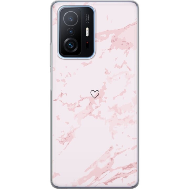 Mobilcover til Xiaomi 11T Pro med Rosa Hjerte motiv
