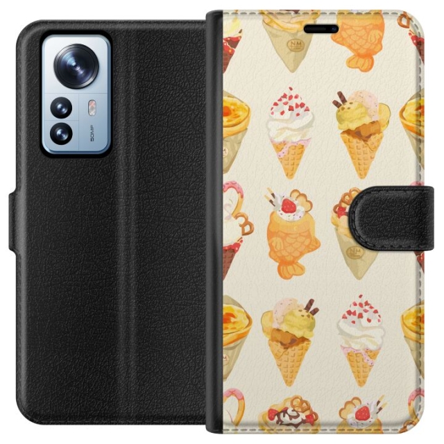 Tegnebogsetui til Xiaomi 12 Pro med Glasagtigt motiv