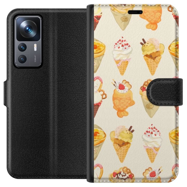 Tegnebogsetui til Xiaomi 12T Pro med Glasagtigt motiv