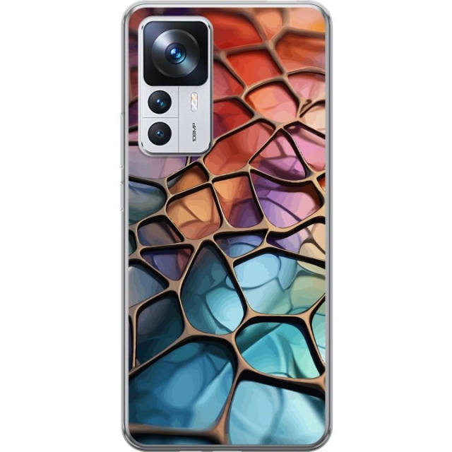 Mobilcover til Xiaomi 12T Pro med Metallict mønster motiv